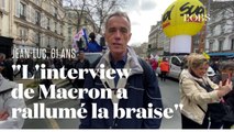 En grève ce 23 mars, Jean-Luc s'offusque de l'interview de Macron aux 13 heures