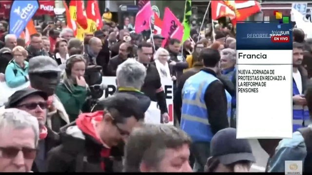 Reporte 360º 23-03: Franceses se movilizan nuevamente contra reforma de pensiones