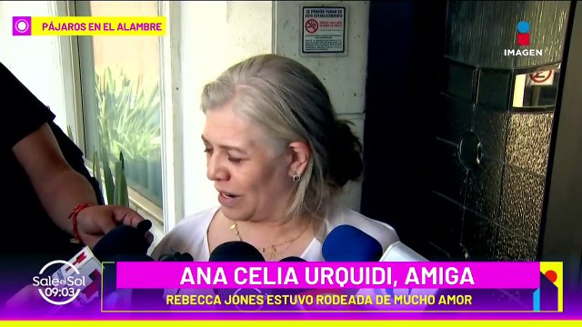 Alejandro Camacho y su hijo dan el último adiós a Rebecca Jones