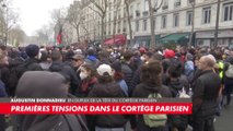 Premières tensions dans le cortège parisien