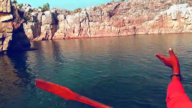 Waterfall Bhedaghat, Jabalpur, Madhya Pradesh, India