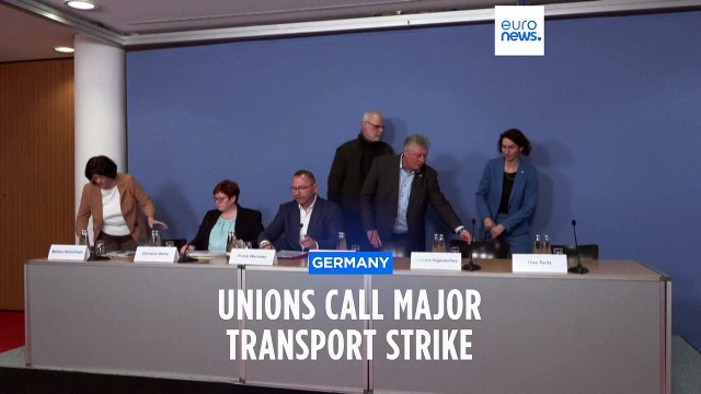 German unions call for widespread transport strike on Monday