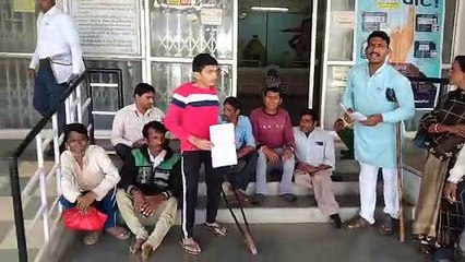 दिव्यांग स्वाभिमान पदयात्रा के समर्थन में उतरे दिव्यांग