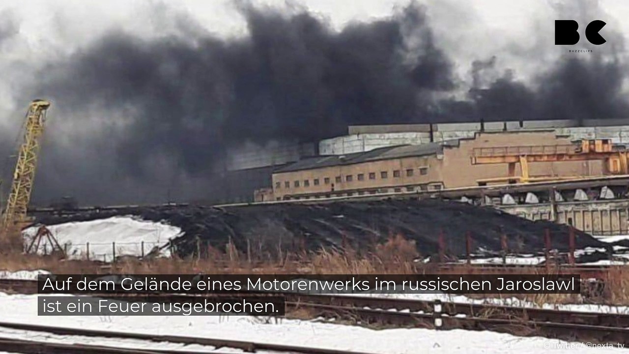 Brand in russischem Motorenwerk ausgebrochen