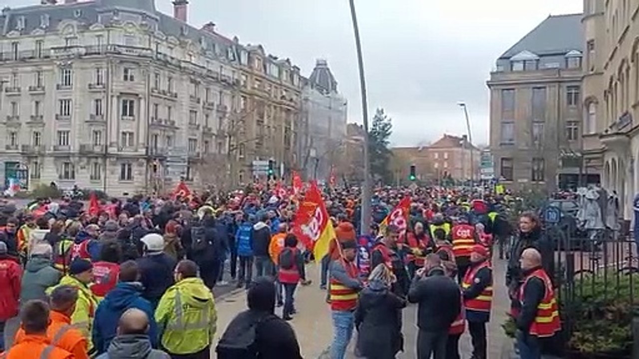 Manifestation contre la réforme des retraites à Metz le 23 mars