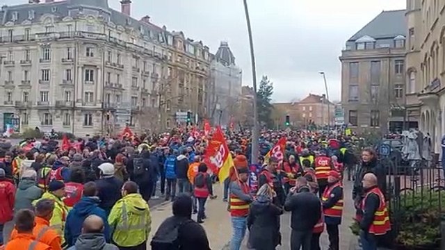 Manifestation contre la réforme des retraites à Metz le 23 mars