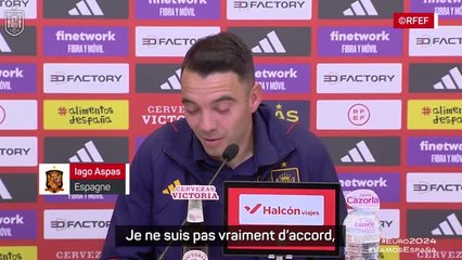 Espagne - Aspas répond à Enrique : "Je ne suis pas vraiment d'accord"