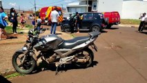 Citroën Aircross e moto se envolvem em batida no Cascavel Velho e motociclista fica ferido