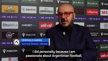 Udinese director reveals interest in Italy debutant Retegui