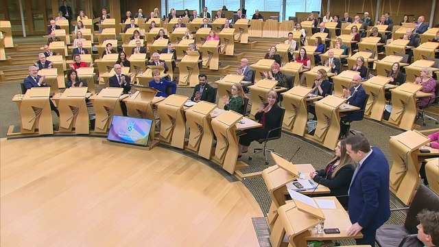 Nicola Sturgeon clashes with Douglas Ross at her last FMQs