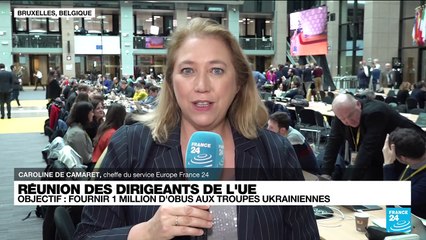 Download Video: Réunion des dirigeants de l'UE : l'objectif est de fournir un million d'obus à l'Ukraine