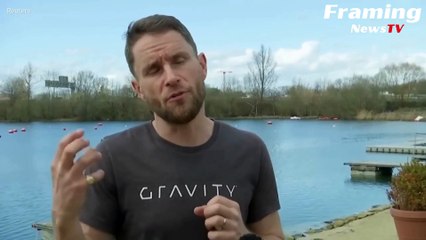 Penemu Jet Suit 'Iron Man', Richard Browning melakukan persiapan untuk seri balapan Internasional