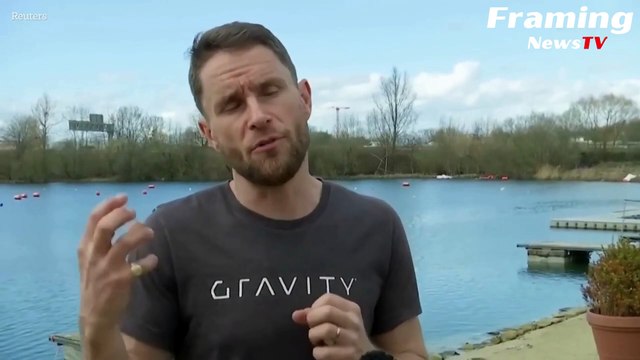 Penemu Jet Suit 'Iron Man', Richard Browning melakukan persiapan untuk seri balapan Internasional