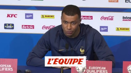 Mbappé : « Laisser les autres s'exprimer » - Foot - Qualif. Euro 2024 - Bleus