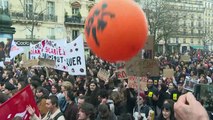 Franceses vuelven a las calles para protestar contra la reforma de las pensiones