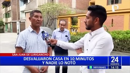 SJL: dueño de casa que sufrió robo señala que una mujer sería líder de la banda delincuencial