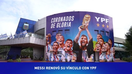 Lionel Messi renovó su acuerdo con YPF