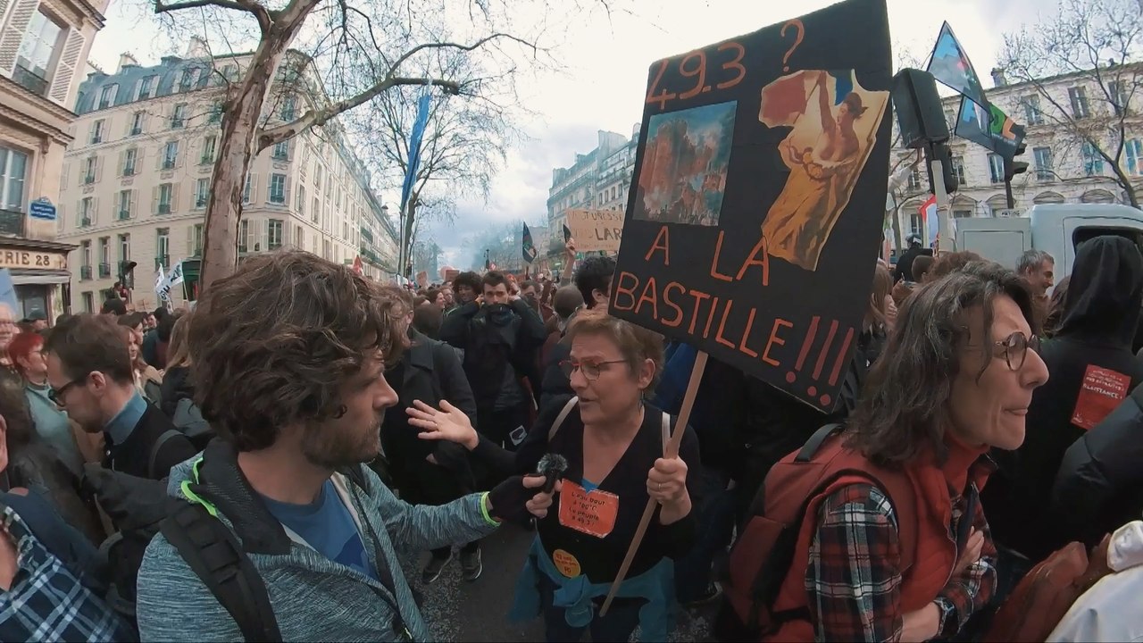 Manifestation du 23 mars : « On voit plus de mots comme " révolution " sur les pancartes »