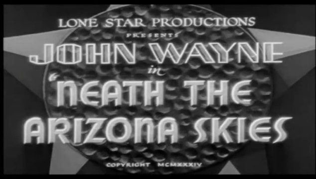 'Neath The Arizona Skies - Movie