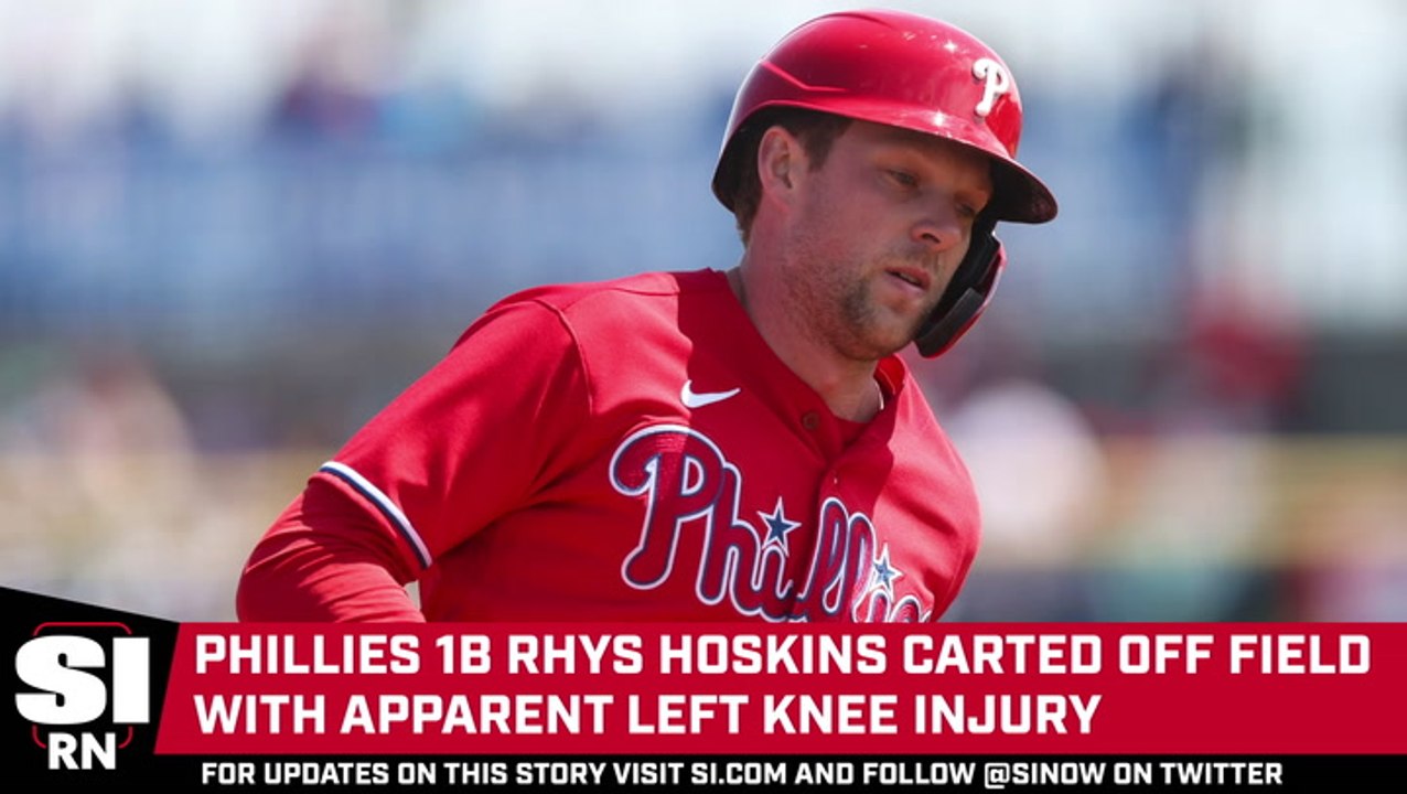 Phillies’ Rhys Hoskins Carted off Field in Spring Training Game