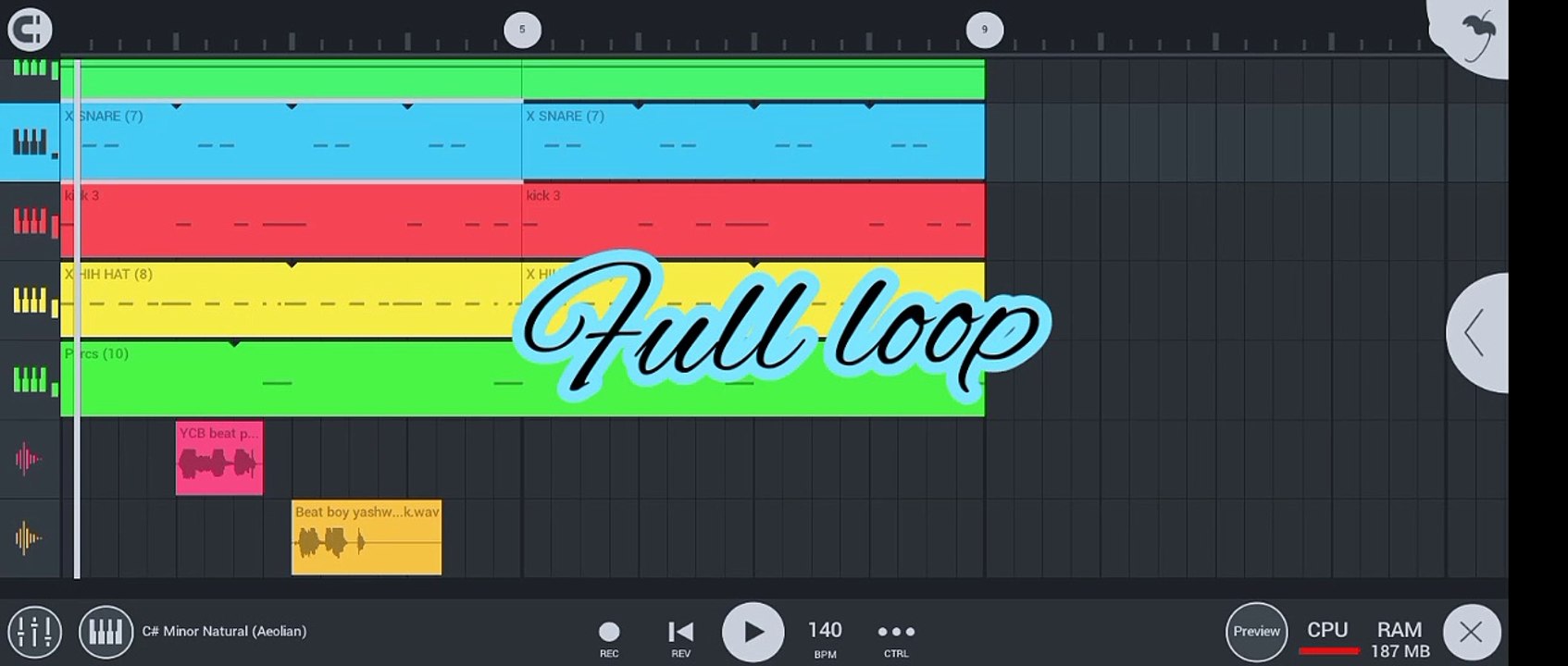 full loop | instrumental music | y.c.b.beatz