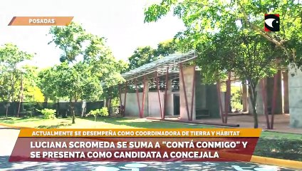 Luciana Scromeda se suma al sublema "Contá Conmigo" y se presenta como candidata a concejala de Posadas