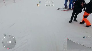 Course aux Saisies avec le ski club