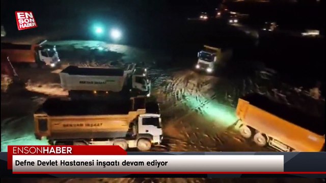 Defne Devlet Hastanesi inşaatı devam ediyor