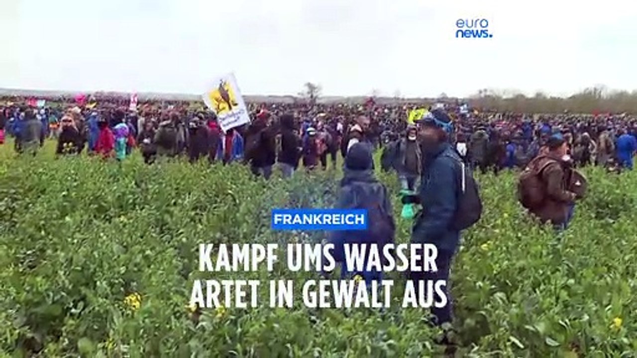 Kampf ums Wasser in Frankreich: Molotow-Kugeln und Polizeigewalt?