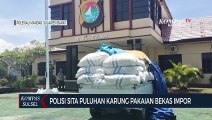 Polisi Sita Puluhan Karung Pakaian Bekas Impor di perbatasan Sulawesi Barat dengan Sulawesi Selatan
