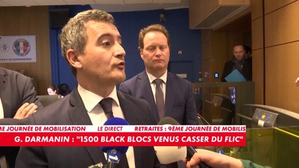 Gérald Darmanin : «Il y a eu 172 interpellations de personnes»