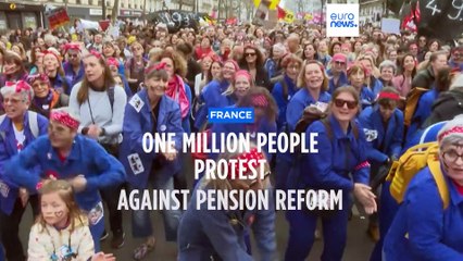More than 1 million take to the streets in France against unpopular pension reform