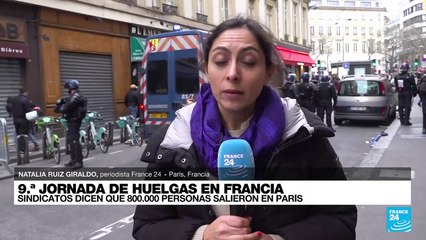 Informe desde París: con disturbios terminó la jornada de manifestación en Francia