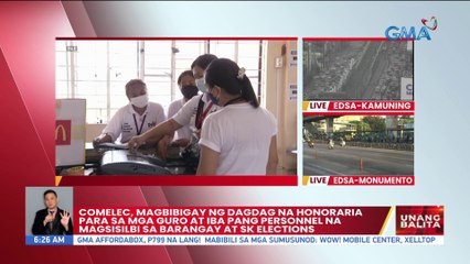 Comelec. Magbibigay ng dagdag na honoraria para sa mga guro at iba pang personnel na magsisilbi sa Barangay at SK elections | UB