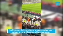 La fiesta de la Selección y la expectativa por volver a ver a Messi en el Monumental