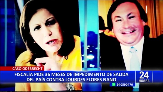 Fiscalía pide 36 meses de impedimento de salida del país contra Lourdes Flores Nano