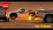 Toyota pickup  exhaust shooting flame 