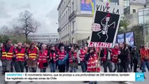 Sindicatos volvieron a marchar masivamente en Francia contra la reforma a las pensiones