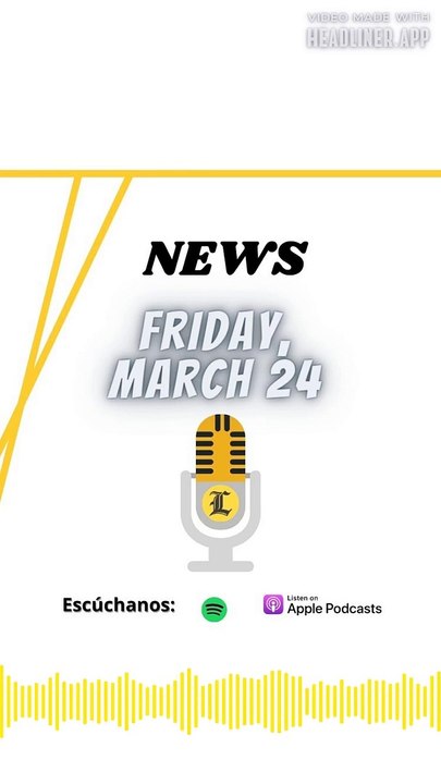 NEWS FRIDAY 24 MARCH