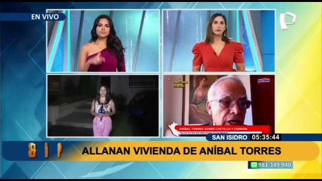 Allanan vivienda de Aníbal Torres en San Isidro