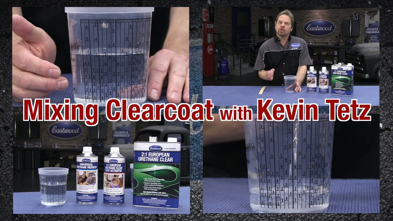 How To Mix Clear Coat Using Paint Mixing Cups with Kevin Tetz