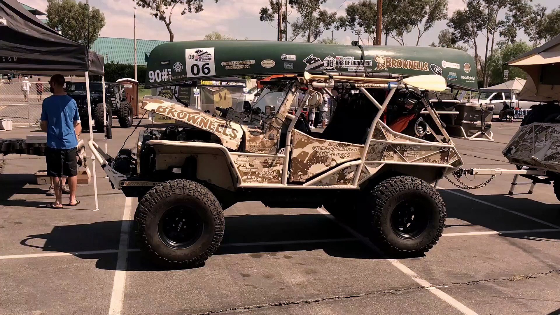 Desert Yeti custom-built 1997 Jeep Wrangler JK and trailer overlander  camper - video Dailymotion