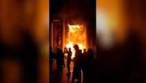 Flames rage after Bordeaux town hall set on fire during French pension reform protests