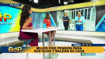 Comas: mujer que pidió pensión teme por su vida y la de su familia tras ataque a su casa