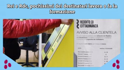 Rei e Rdc, pochissimi dei destinatari lavora o fa la formazione