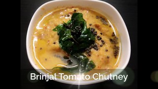 Brinjal Tomato Chutney / Easy Chutney - Best Side Dish for Idly & Dosa