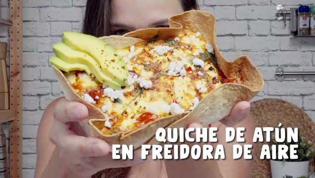 Receta de quiche de atún en la freidora de aire