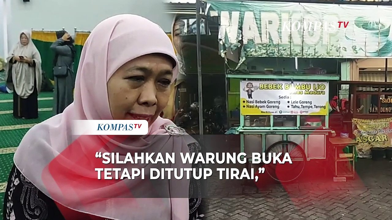 Khofifah Gubernur Jawa Timur Izinkan Warung Buka Selama Bulan Ramadan