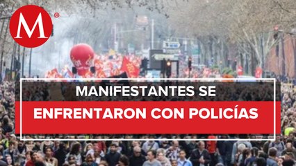 Realizan multitudinaria protesta en Francia contra reforma de las pensiones