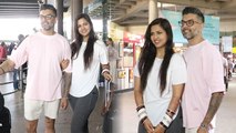 Dalljiet Kaur Nikhil Patel का Singapore Honeymoon से Return FULL VIDEO, Airport पर.. | Boldsky